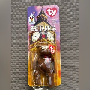 Ty Britannia the Bear - Classic Brown Plush